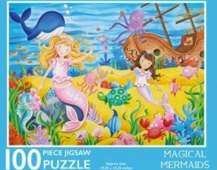 Children: 100 Piece Jigsaw Puzzle Magical Mermaids