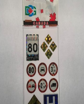 Stickers: Canada Souvenirs 2 1/2" x 5" Pack of 60