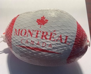 Football: Montreal Toy Soft Football Souvenir 6" X 3 1/2"