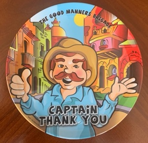 Gift: The Good Manners Brigade Dinnerware Plate