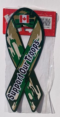 Ribbon Magnet: Support our Troops Canada Souvenir