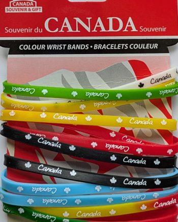 Souvenir: Canada Colour Wrist Bands Bracelets