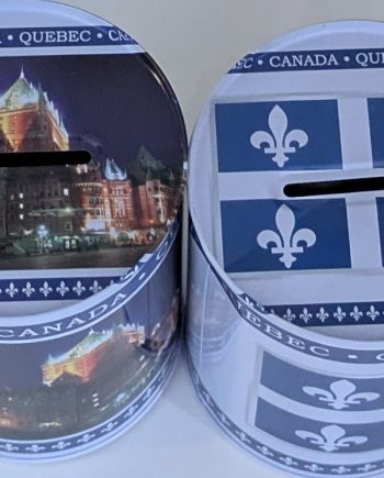 Souvenir: Canada Metal Piggy Bank 3 1/4" Diameter
