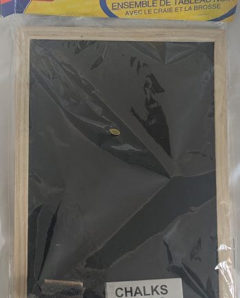 Gift: Blackboard Set With Writing Chalk and Brush