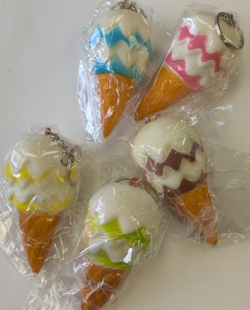 Gift: Ice Cream Cone Keychains (12 per Pack)