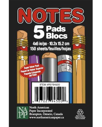 Notes 5 Pads 4 x 6