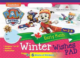 Paw Patrol Winter Wishes Pad Early Math Ages 3-5