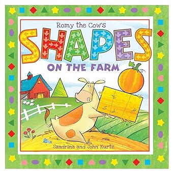 Childrens Board Book: Romy the Cow's Shapes on the Farm