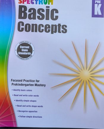 Us Educational Workbook: Spectrum Basic Concepts PreK