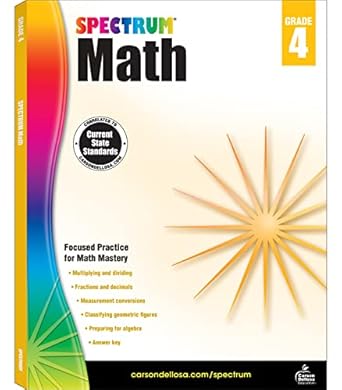 Us Educational Workbook: Spectrum Math Grade 4