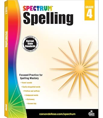 Us Educational Workbook: Spectrum Spelling Grade 4