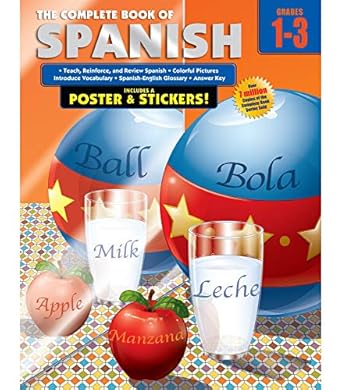 US Educational Workbook: The Complete Book of Spanish Grades 1-3