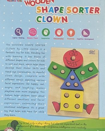 Gift: Wooden Shape Sorter Clown